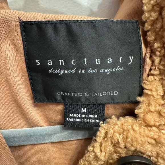Sanctuary Men's Brown Sherpa Jacket - Picture 3 of 3